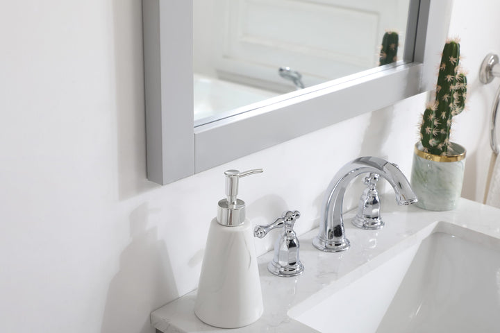 Aqua Rectangle Mirror by Elegant - view 41