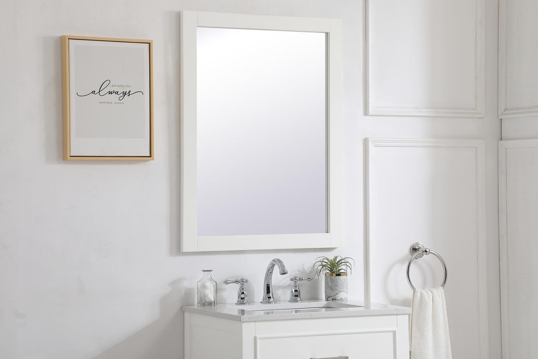 Aqua Rectangle Mirror by Elegant - view 45