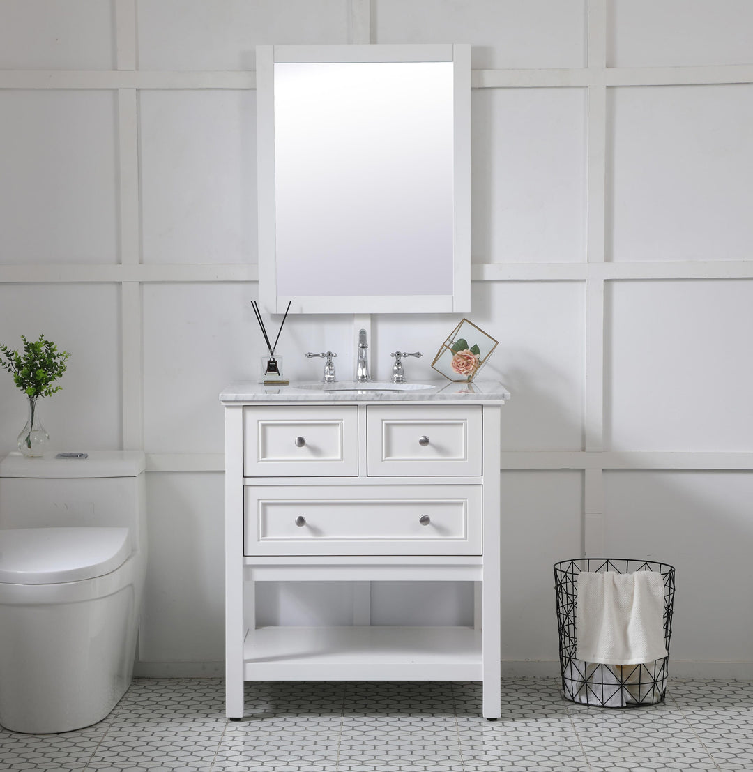 Aqua Rectangle Mirror by Elegant - view 46