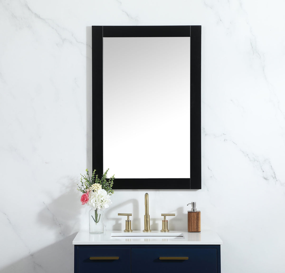 Aqua Rectangle Mirror by Elegant - view 50