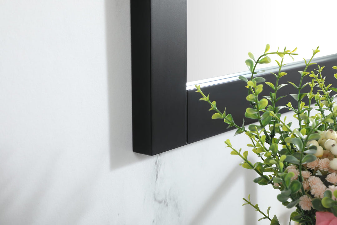Aqua Rectangle Mirror by Elegant - view 53