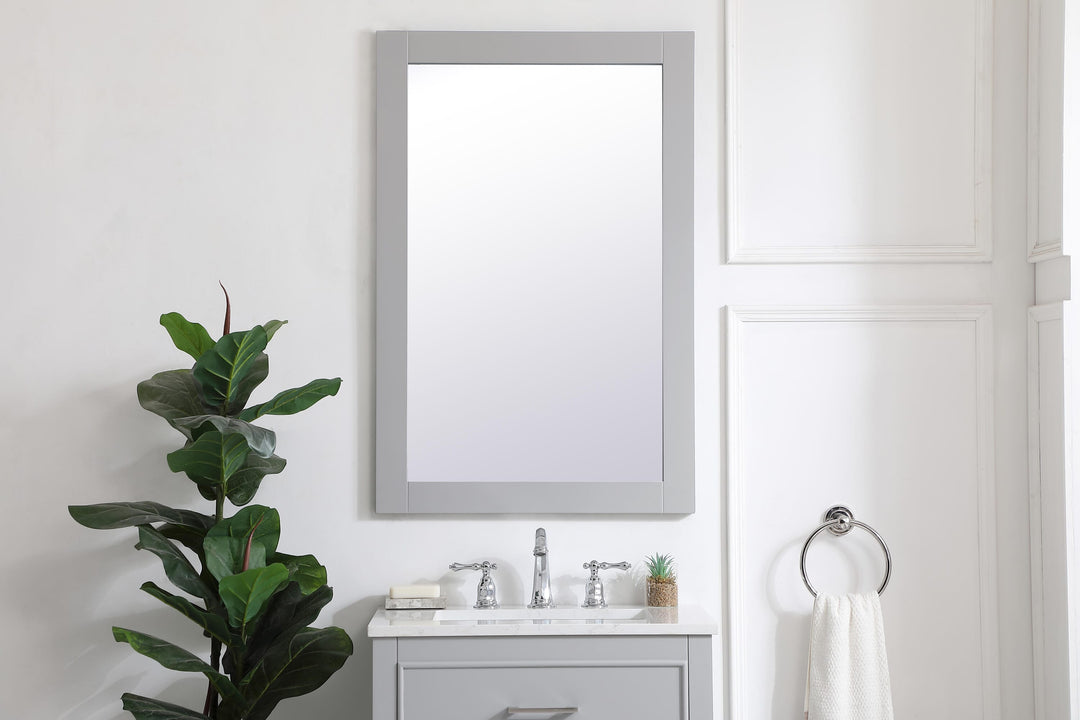 Aqua Rectangle Mirror by Elegant - view 56