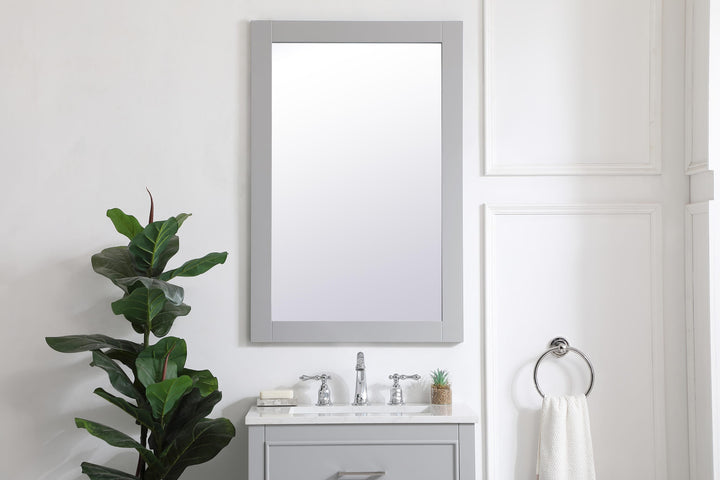 Aqua Rectangle Mirror by Elegant - view 56