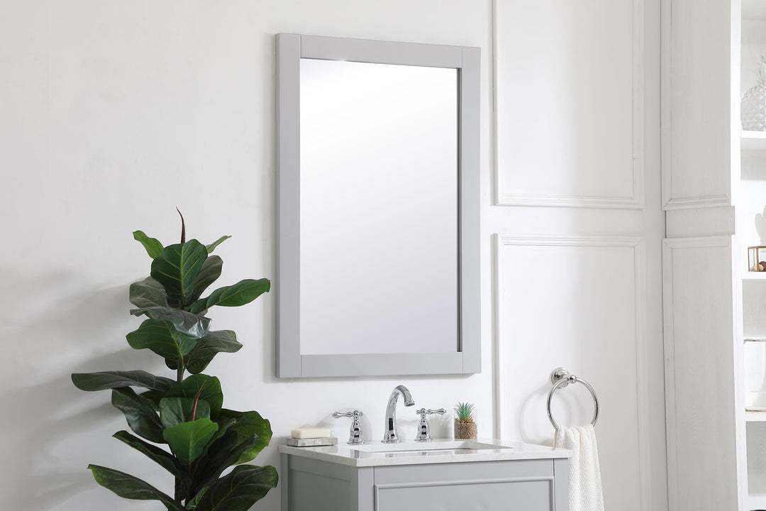 Aqua Rectangle Mirror by Elegant - view 57