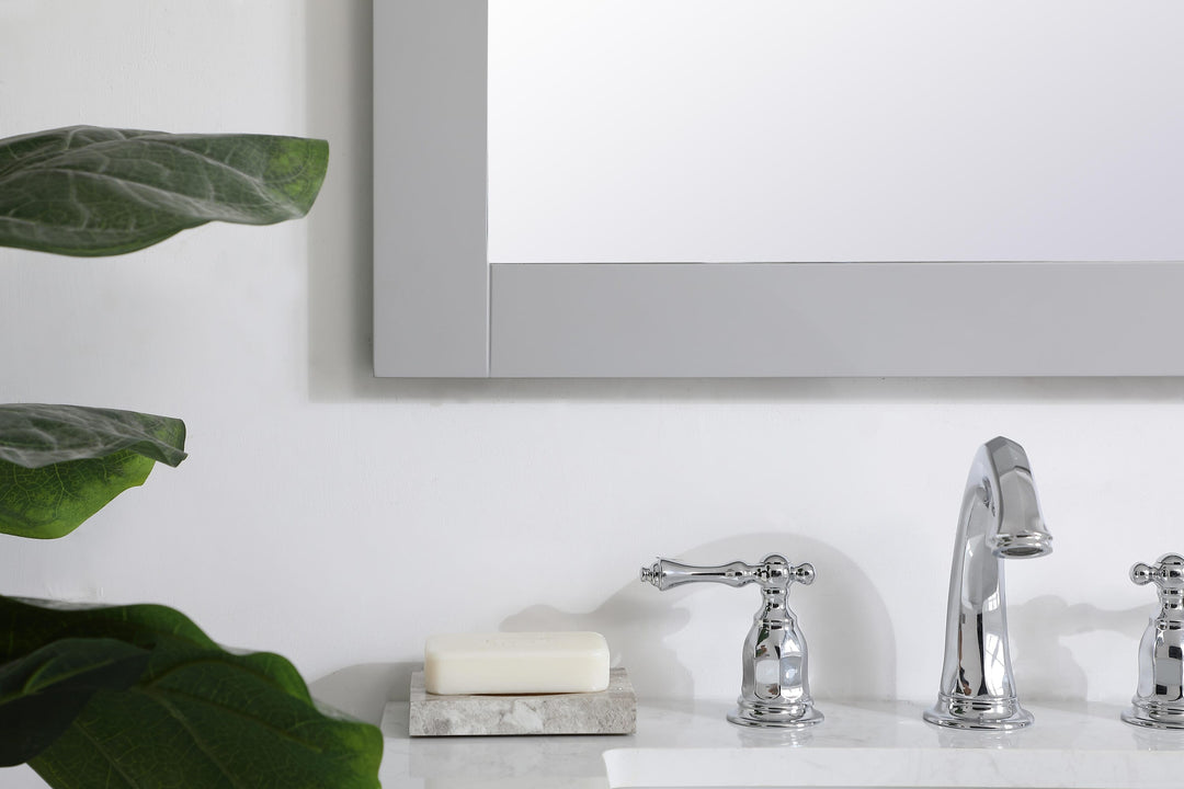 Aqua Rectangle Mirror by Elegant - view 59