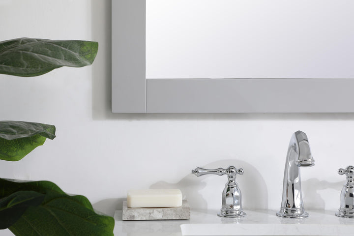 Aqua Rectangle Mirror by Elegant - view 59