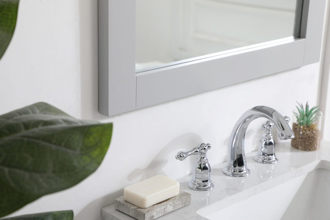 Aqua Rectangle Mirror by Elegant - view 60