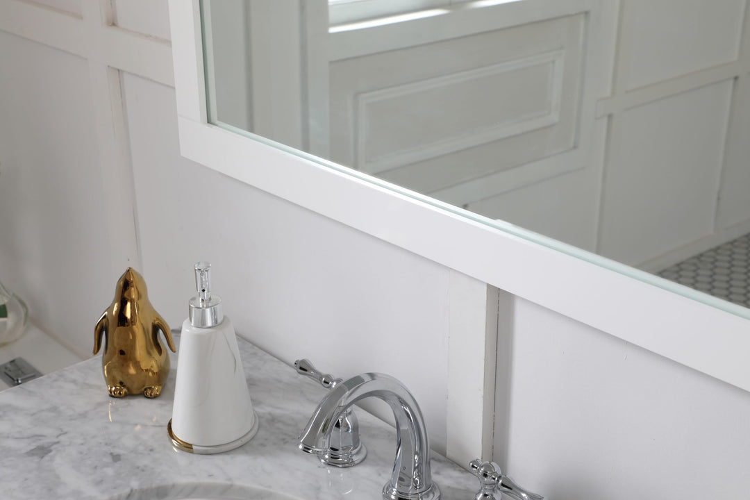 Aqua Rectangle Mirror by Elegant - view 65