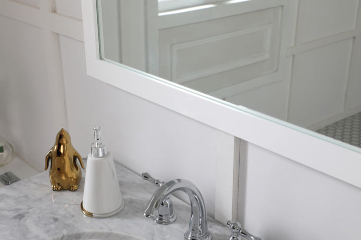 Aqua Rectangle Mirror by Elegant - view 65