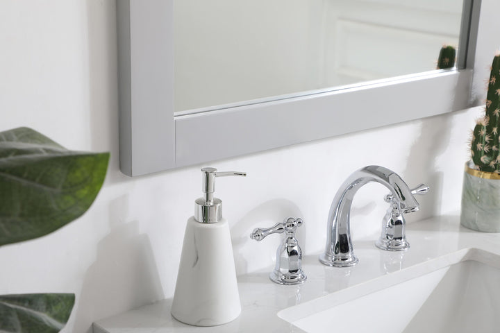 Aqua Rectangle Mirror by Elegant - view 77