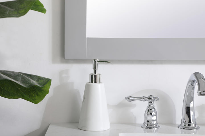 Aqua Rectangle Mirror by Elegant - view 78