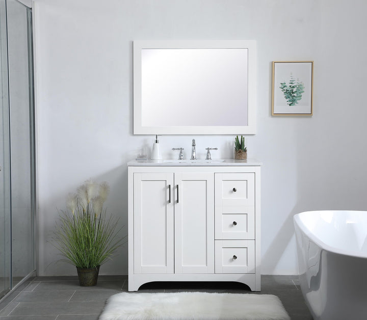 Aqua Rectangle Mirror by Elegant - view 82
