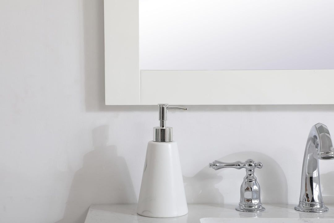 Aqua Rectangle Mirror by Elegant - view 83