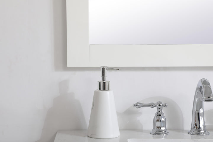 Aqua Rectangle Mirror by Elegant - view 83