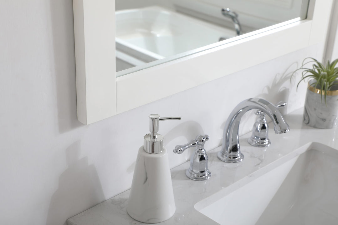Aqua Rectangle Mirror by Elegant - view 84