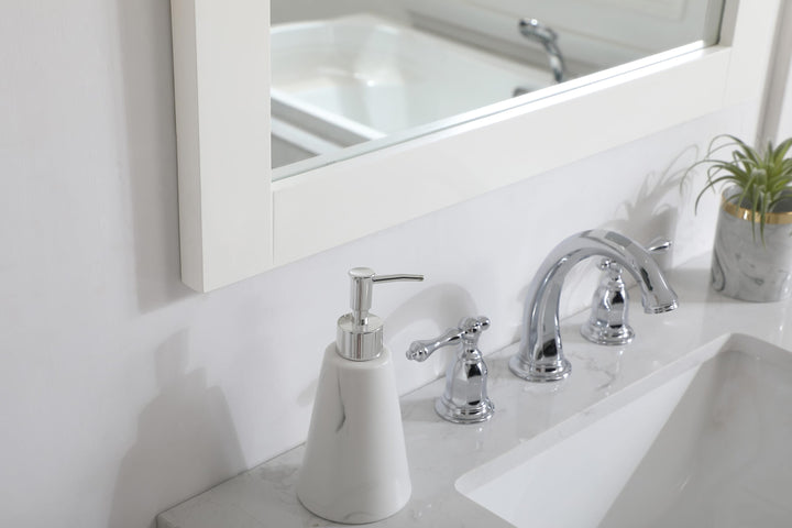 Aqua Rectangle Mirror by Elegant - view 84