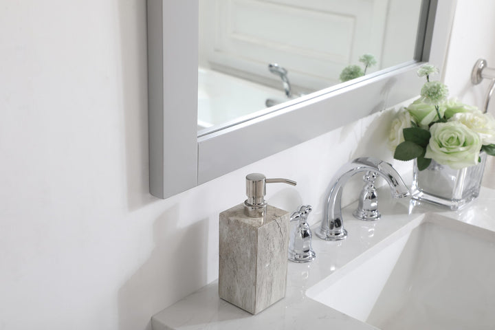 Aqua Rectangle Mirror by Elegant - view 95