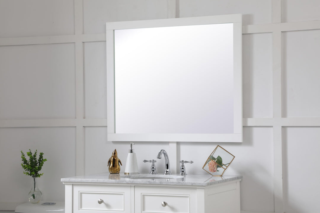 Aqua Rectangle Mirror by Elegant - view 99