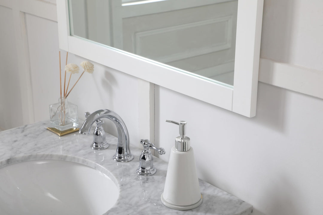 Aqua Rectangle Mirror by Elegant - view 101