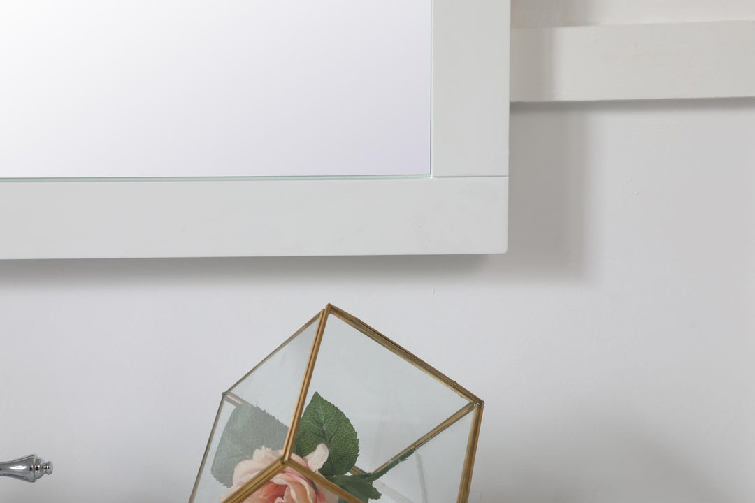 Aqua Rectangle Mirror by Elegant - view 102