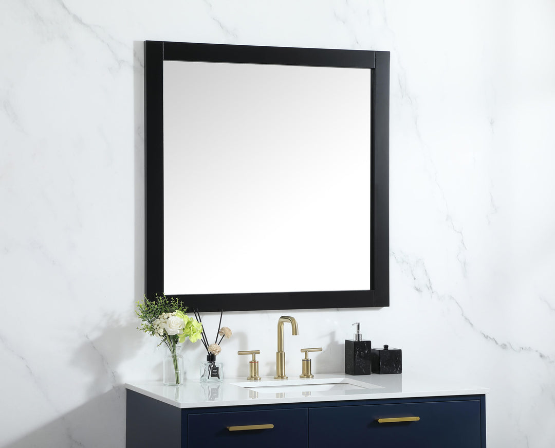 Aqua Rectangle Mirror by Elegant - view 105