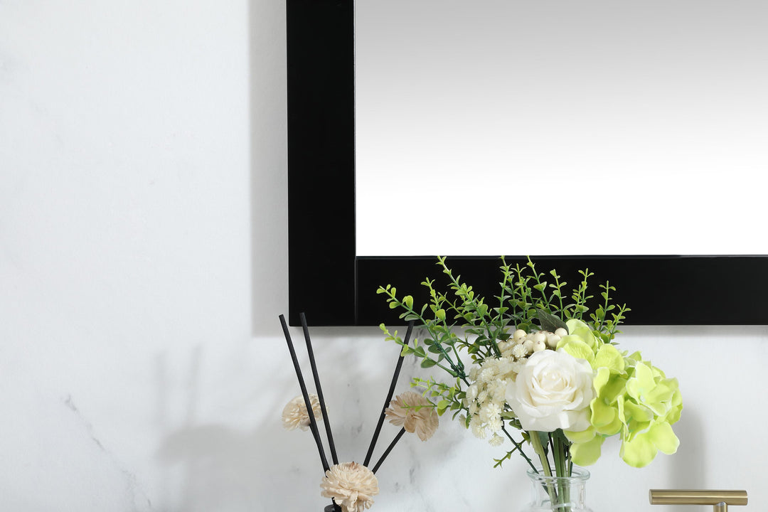 Aqua Rectangle Mirror by Elegant - view 106