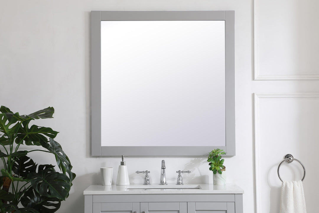 Aqua Rectangle Mirror by Elegant - view 110