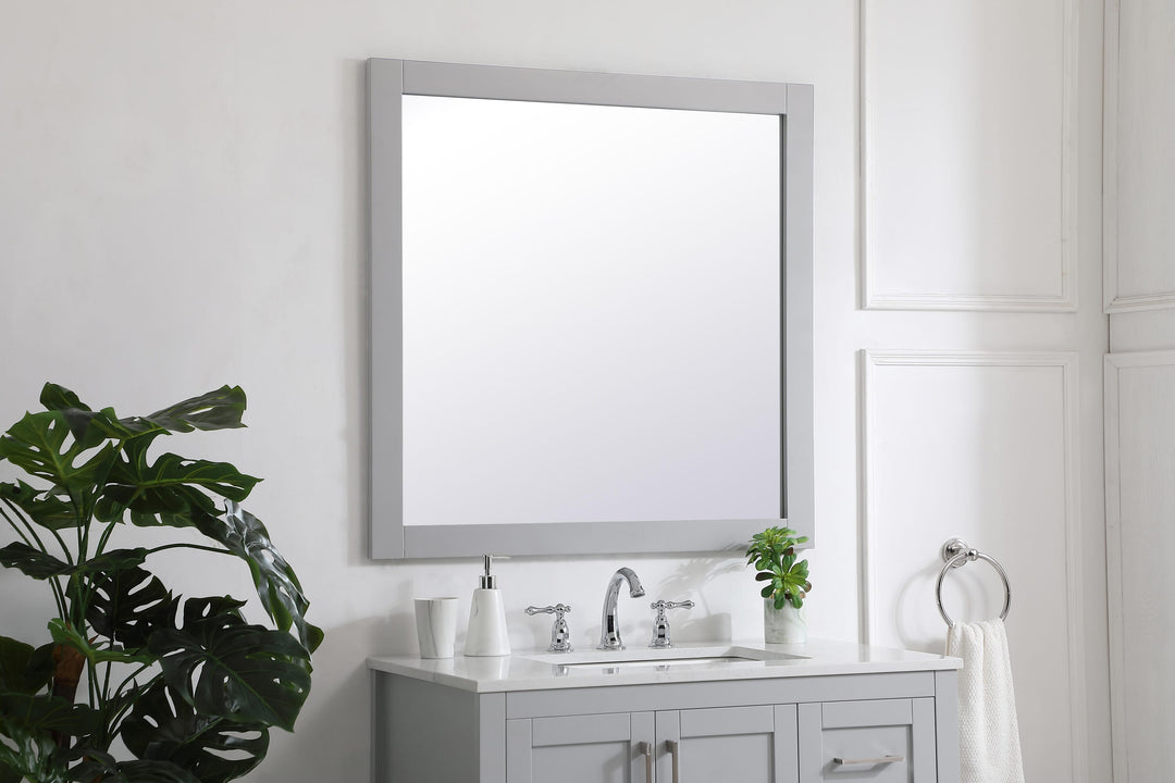 Aqua Rectangle Mirror by Elegant - view 111