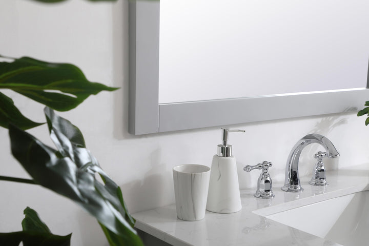 Aqua Rectangle Mirror by Elegant - view 112