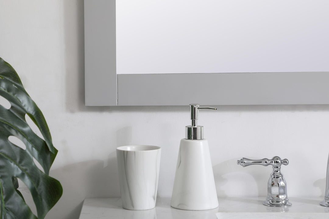 Aqua Rectangle Mirror by Elegant - view 113