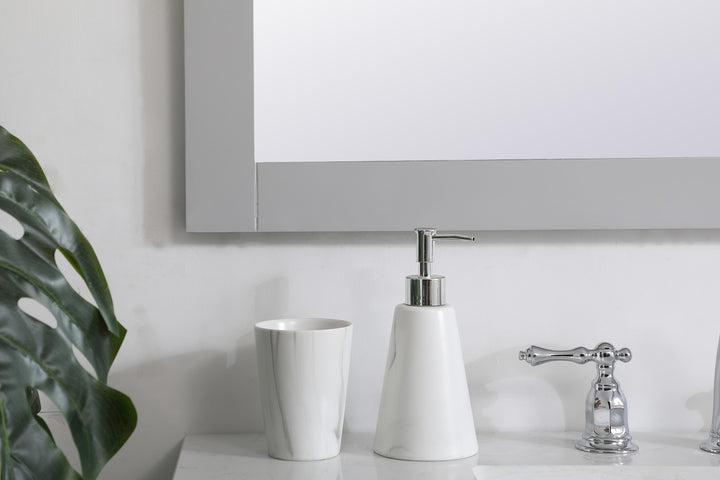 Aqua Rectangle Mirror by Elegant - view 113