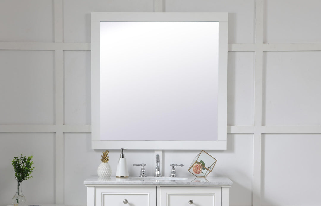Aqua Rectangle Mirror by Elegant - view 116