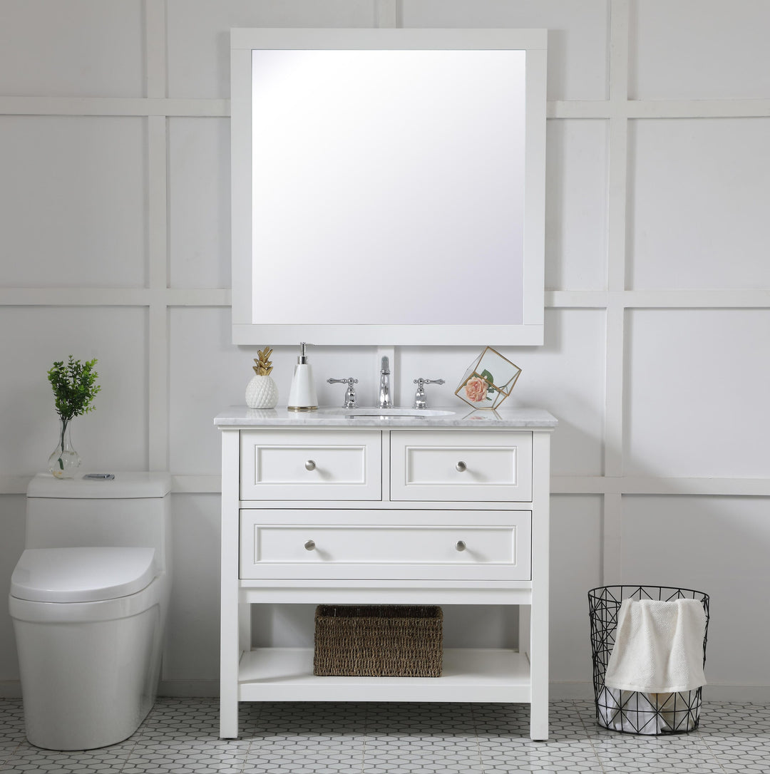 Aqua Rectangle Mirror by Elegant - view 118