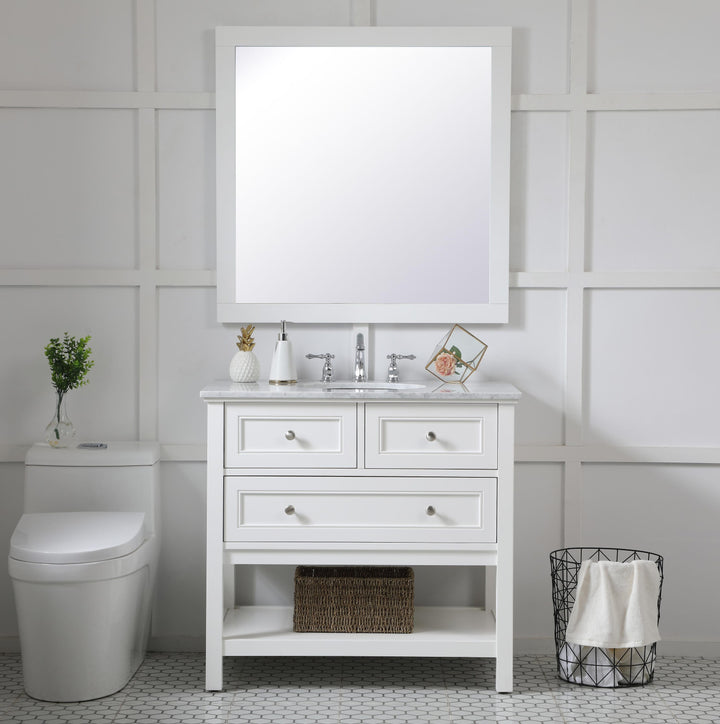 Aqua Rectangle Mirror by Elegant - view 118