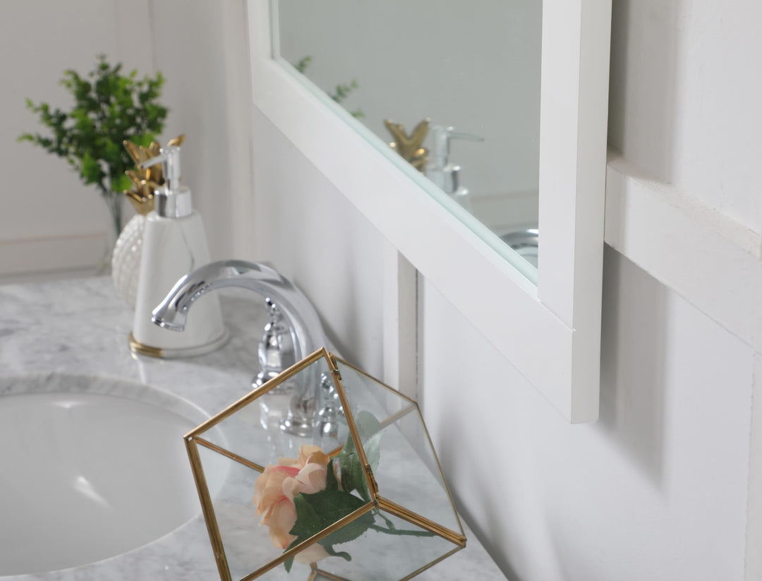 Aqua Rectangle Mirror by Elegant - view 119