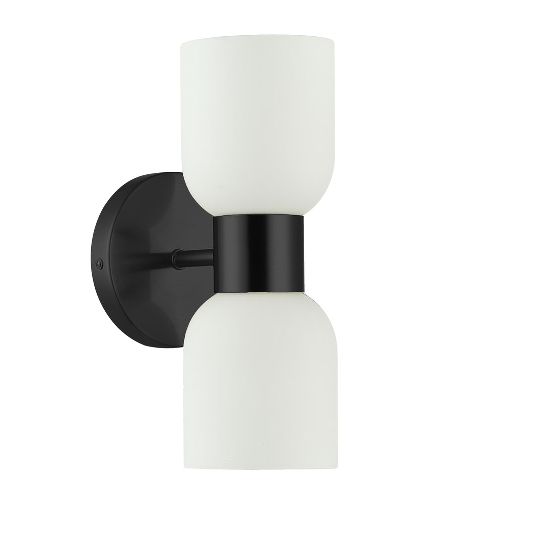 Vonda 2 Light Wall Sconce in Matte Black by Dainolite
