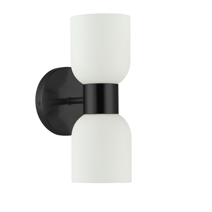 Vonda 2 Light Wall Sconce in Matte Black by Dainolite