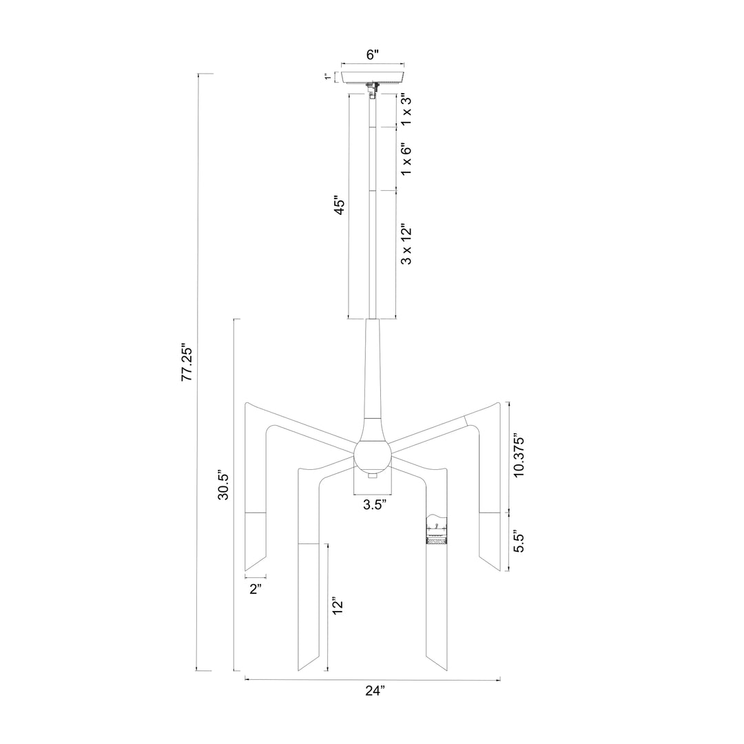 Valenza Reversible Water Glass Chandelier by Zeev - view 6