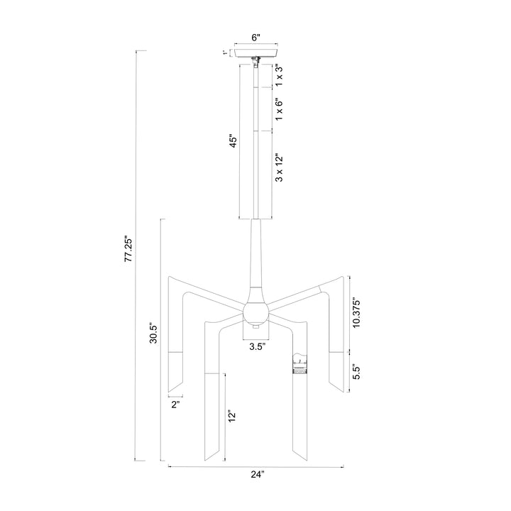 Valenza Reversible Water Glass Chandelier by Zeev - view 6