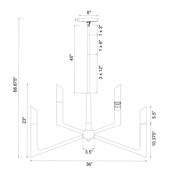 Valenza Reversible Water Glass Chandelier by Zeev - view 19