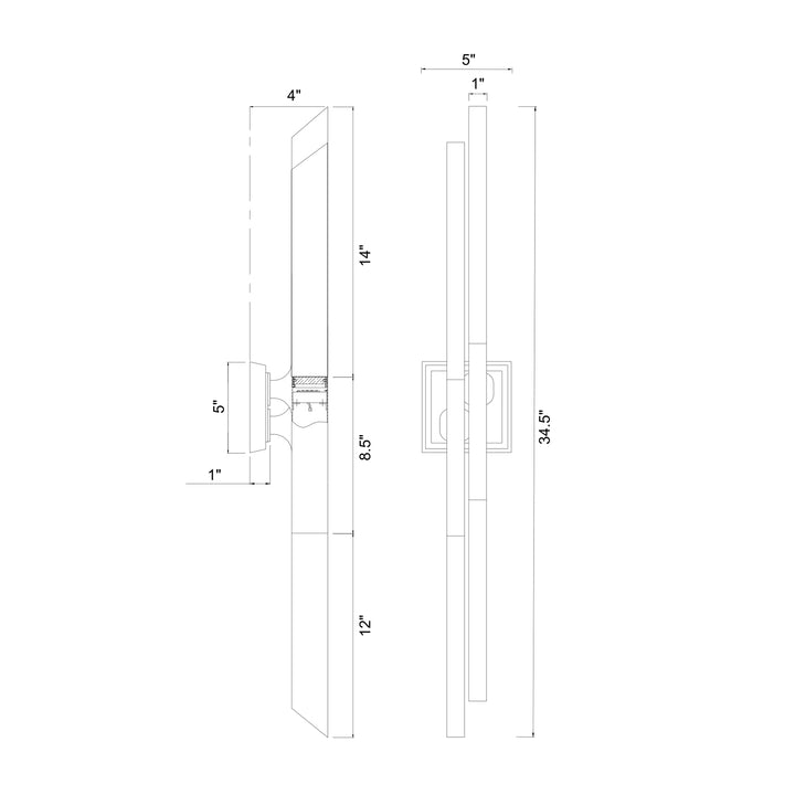 Valenza Left Side Water Glass Duo Wall Sconce by Zeev - view 26