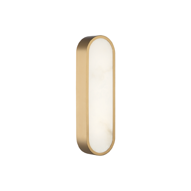 LED Steel Frame with Spanish Alabaster Shade Wall Sconce