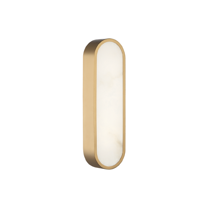 LED Steel Frame with Spanish Alabaster Shade Wall Sconce