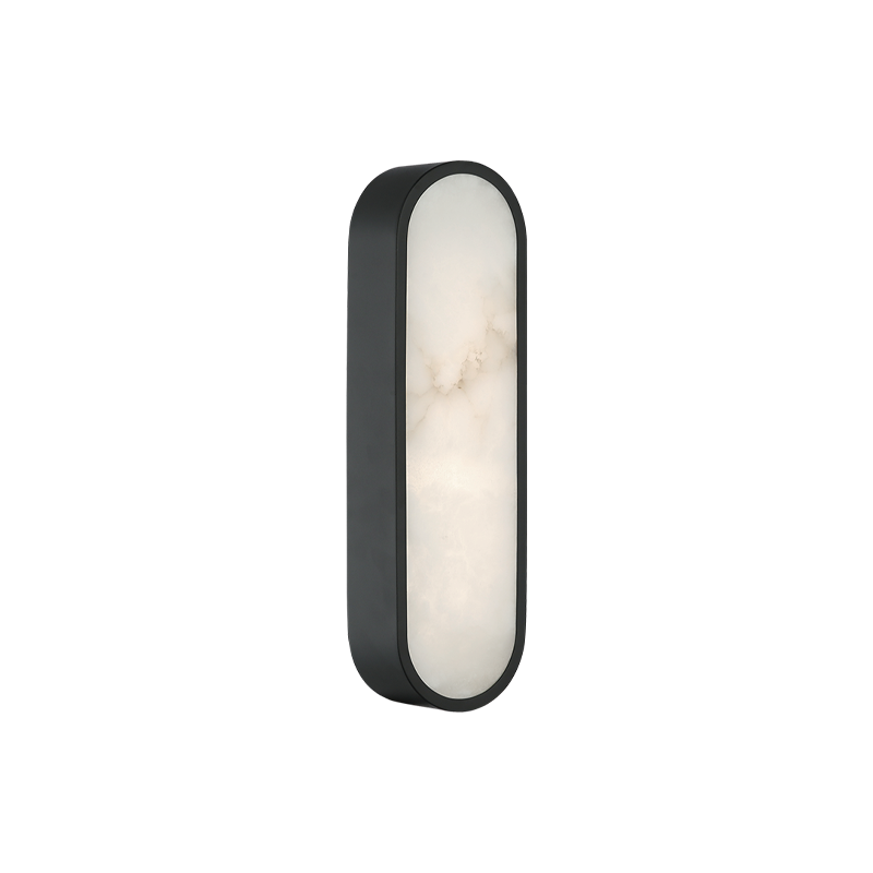 LED Steel Frame with Spanish Alabaster Shade Wall Sconce