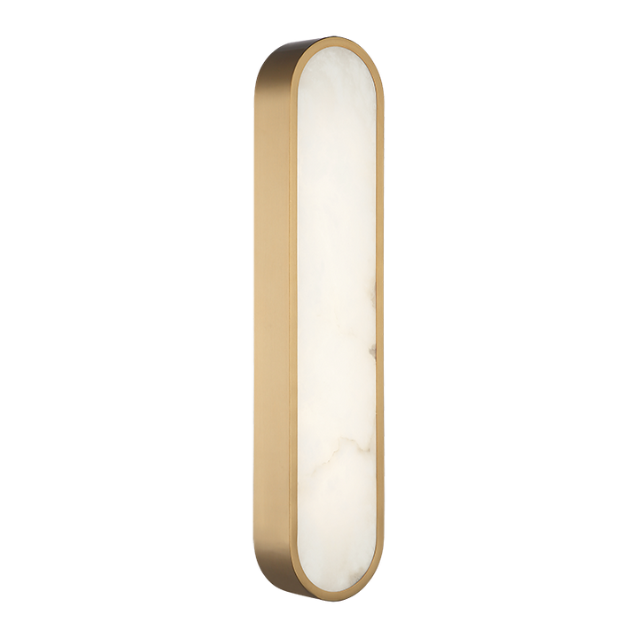 LED Steel Frame with Spanish Alabaster Shade Wall Sconce