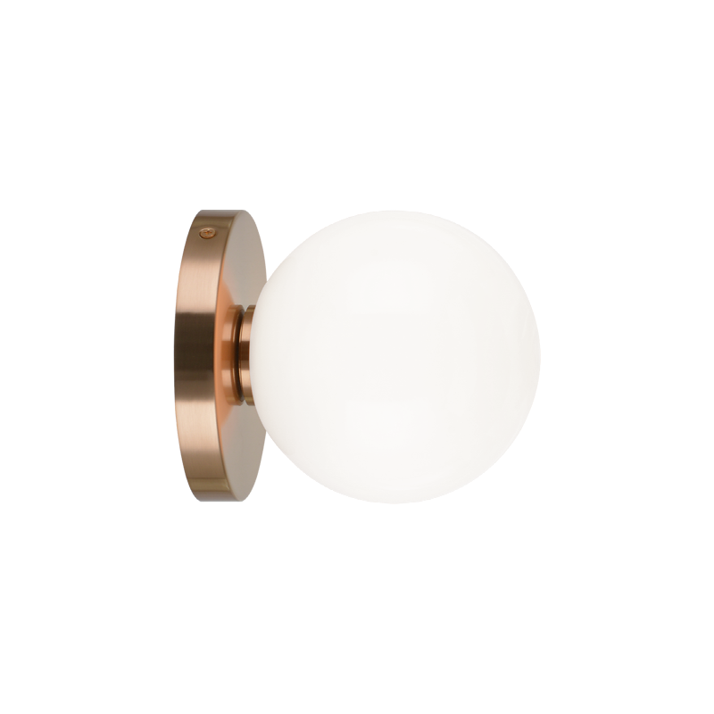 Steel Frame with Glass Globe Flush Mount
