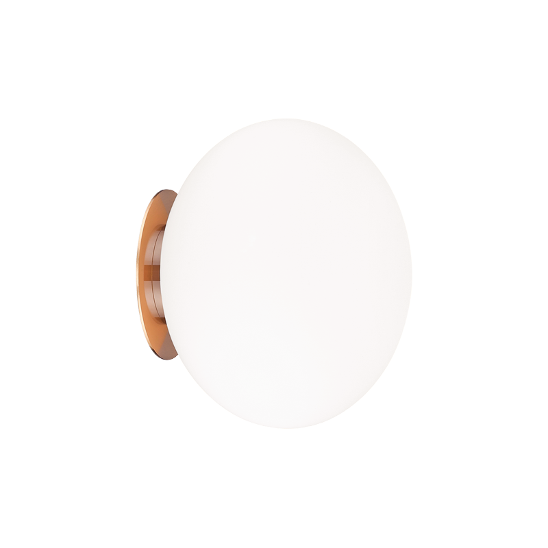 Steel Frame with Opal Glass Shade Flush Mount