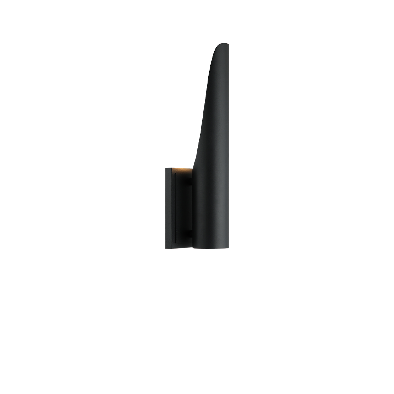 Steel Stylus Frame Wall Sconce in Matte Black by Matteo Lighting
