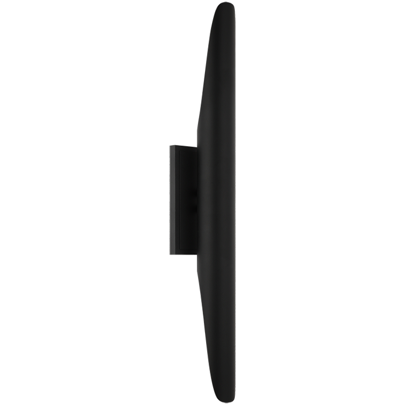 Steel Stylus Frame Double End Wall Sconce in Matte Black by Matteo Lighting