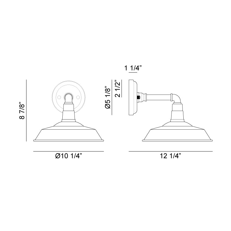 Scacchi - 1 Light Outdoor Wall Light
